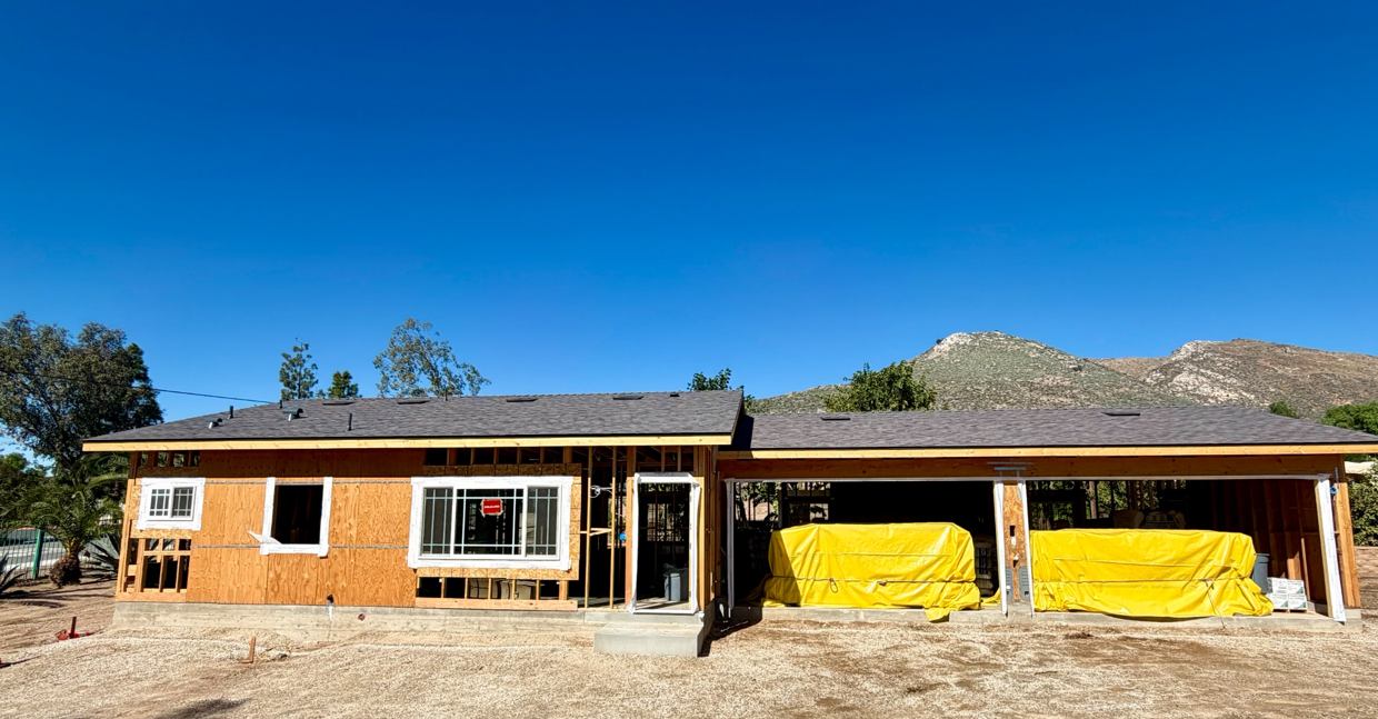 38th Street ADU: A look at the framing, roofline and exterior as this ADU takes shape.